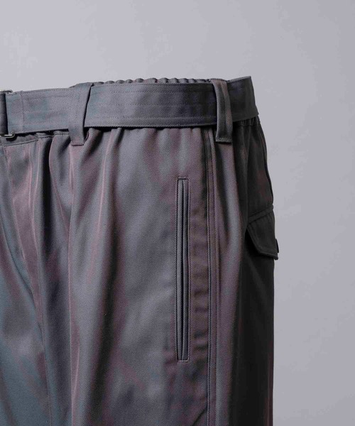 MAISON SPECIAL（メゾンスペシャル）の「《UNISEX》120/2/2 Suvin Cotton Gabardine Prime-Wide Snow Pants/スビンコットンギャバジンプライムワイドスノーパンツ【MAISON SPECIAL/メゾンスペシャル】（その他パンツ・メンズ・チャコールグレー/ブラック/ブルー/ダークブルー・1/2/0）」の20枚目の写真