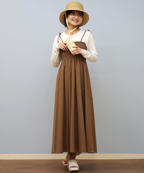 セール】RIKKA FEMME/リッカファム リボンキャミワンピース RF25SS17