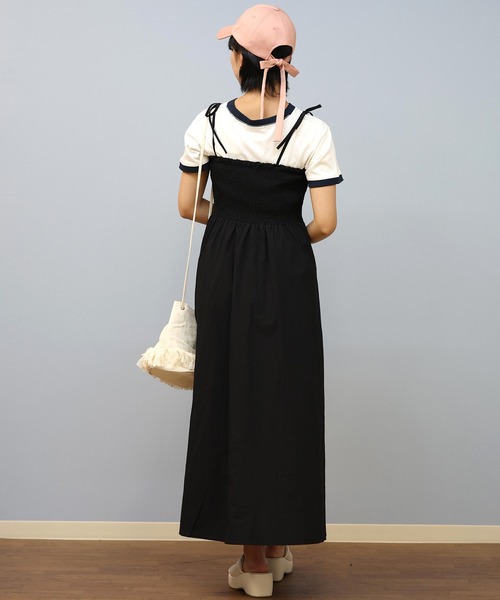 ワンピース Rika セール】RIKKA FEMME/リッカファム リボンキャミワンピース RF25SS17