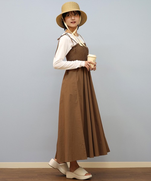 セール】RIKKA FEMME/リッカファム リボンキャミワンピース RF25SS17