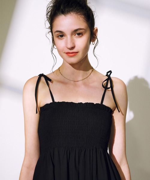 セール】RIKKA FEMME/リッカファム リボンキャミワンピース RF25SS17