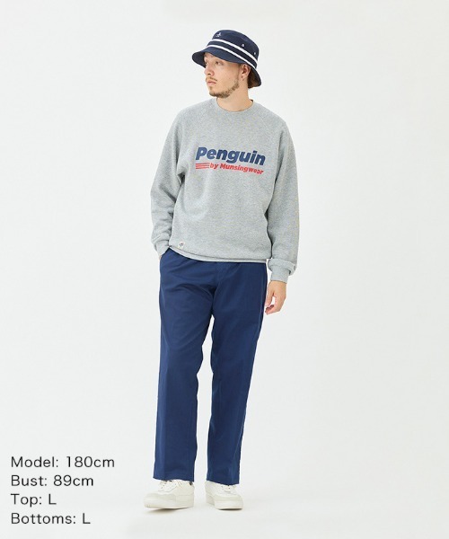penguin BY MUNSINGWEAR（ペンギン バイ マンシングウェア）の「sweat shirt（スウェット・メンズ・ホワイト/ネイビー/グレー・M/L/XL）」の13枚目の写真