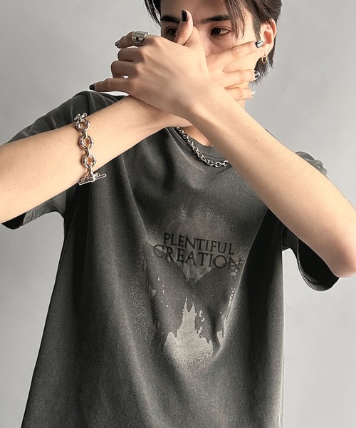 Classical Origin(クラシカルオリジン)の「【Classical Origin】タイトフィットピグメント加工プリントTシャツ/Tight Fit Pigment-Dyed Print T-Shirt(Tシャツ/カットソー・メンズ・シルバーグレー/その他1/その他2・SMALL/MEDIUM/LARGE)」の3枚目の写真