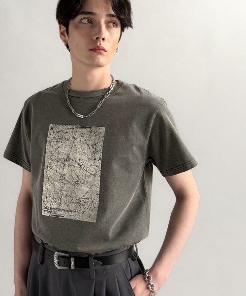 Classical Origin(クラシカルオリジン)の「【Classical Origin】タイトフィットピグメント加工プリントTシャツ/Tight Fit Pigment-Dyed Print T-Shirt(Tシャツ/カットソー・メンズ・シルバーグレー/その他1/その他2・SMALL/MEDIUM/LARGE)」の14枚目の写真
