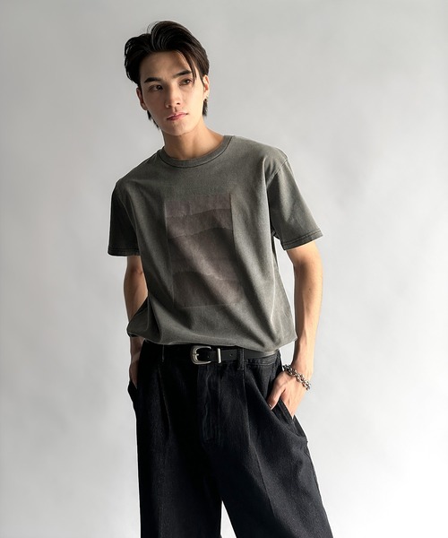 Classical Origin(クラシカルオリジン)の「【Classical Origin】タイトフィットピグメント加工プリントTシャツ/Tight Fit Pigment-Dyed Print T-Shirt(Tシャツ/カットソー・メンズ・シルバーグレー/その他1/その他2・SMALL/MEDIUM/LARGE)」の4枚目の写真