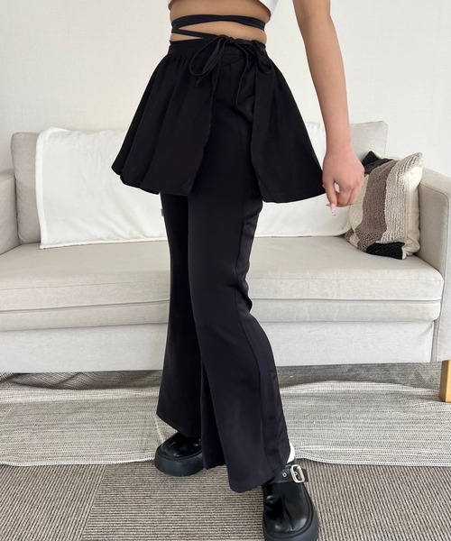 mumu（ムム）の「巻きスカートフレアパンツ【XSサイズ相当】（その他パンツ・レディース・ブラック/ピンク・FREE）」の17枚目の写真