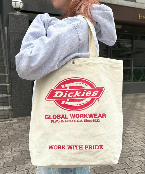 Dickies(ディッキーズ)の「Dickies / DK LOGO TC CANVAS TOTE BAG / 16826300(トートバッグ・レディース・ネイビー/ブラック/オフホワイト/レッド・ONESIZE)」の4枚目の写真