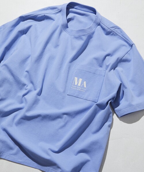 Firsthand(ファーストハンド)の「MA Firsthand/マ ファーストハンド MAコンセプトプリント ポケットTEE / オーバーサイズ 半袖Tシャツ / ボックスシルエット(Tシャツ/カットソー・メンズ・ブラウン/ネイビー/ホワイト/ブルー/レッド・L/M)」の4枚目の写真
