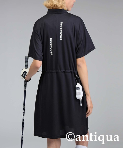 antiqueメッシュドロストワンピース STCH】メッシュドロストワンピース（ワンピース）｜antiqua
