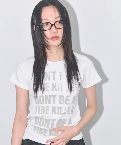 tシャツ A'GEM/9 × .kom 「 FANCY CLUB/ファンシークラブ」 3-WAY LETTERING CORSAGE TEE/3WAY A'GEM/9 × .kom 『 FANCY CLUB/ファンシークラブ』 3-WAY