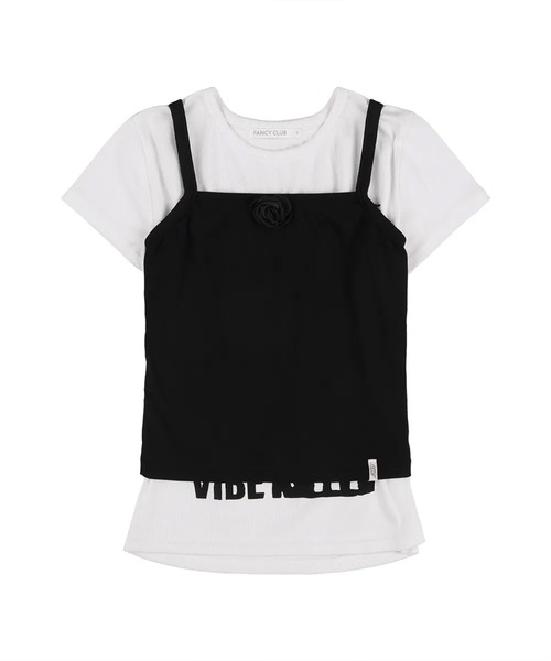 tシャツ A'GEM/9 × .kom 「 FANCY CLUB/ファンシークラブ」 3-WAY LETTERING CORSAGE TEE/3WAY A'GEM/9 × .kom 『 FANCY CLUB/ファンシークラブ』 3-WAY