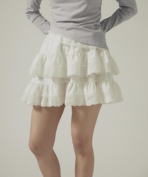 AO2（アオズ）の「▲Frill Tiered Mini Skirt / フリルミニティアードスカート（スカート）」