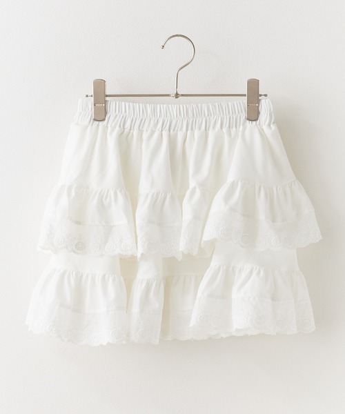 fekete フリルミニスカート △Frill Tiered Mini Skirt / フリルミニティアードスカート
