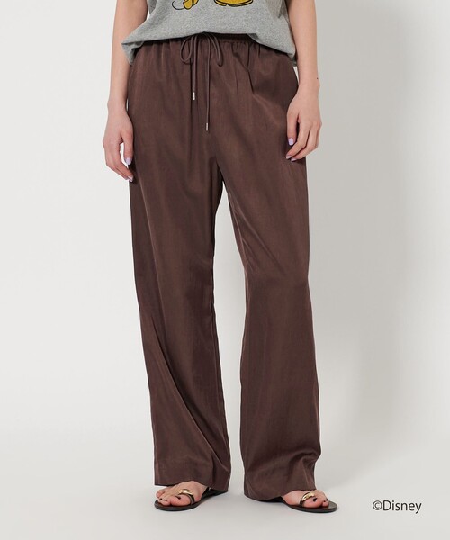 新品！サテンドローストパンツ　ピンク BEAUTY&YOUTH UNITED ARROWS（ビューティーアンドユース