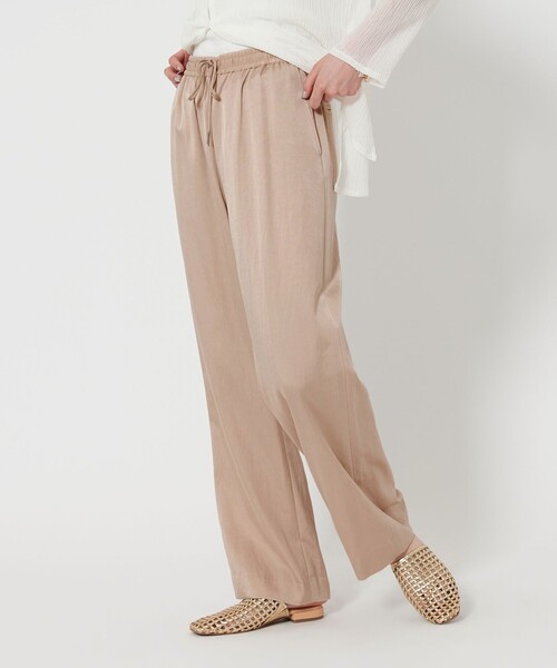 BEAUTY&YOUTH UNITED ARROWS（ビューティーアンドユースユナイテッドアローズ）の「サテンドロースト ワイド パンツ 2（その他パンツ・レディース・ダークグレー/ベージュ/ダークブラウン/ライトブルー・XS/S/M/L）」の6枚目の写真