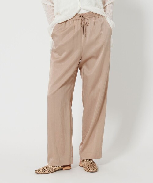 BEAUTY&YOUTH UNITED ARROWS（ビューティーアンドユースユナイテッドアローズ）の「サテンドロースト ワイド パンツ 2（その他パンツ・レディース・ダークグレー/ベージュ/ダークブラウン/ライトブルー・XS/S/M/L）」の5枚目の写真