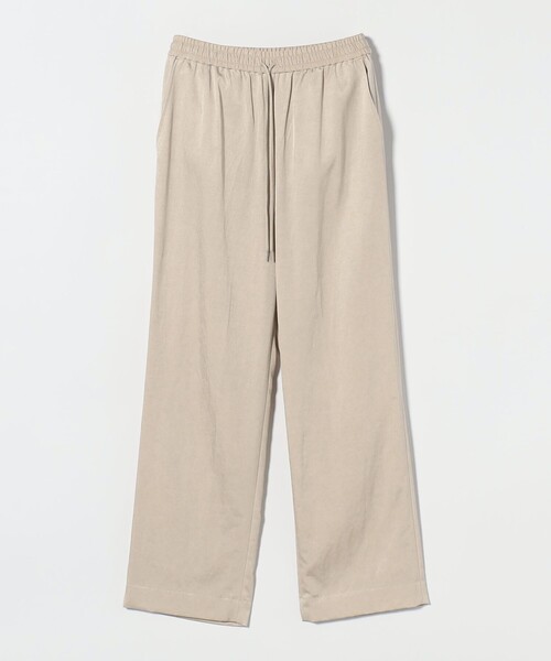 UNITED ARROWS パンツ ドット サテン 2タック ワイドパンツ