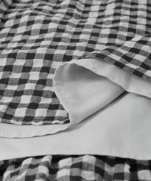 URBAN RESEARCH（アーバンリサーチ）の「サッカーティアードロングスカート（スカート・レディース・チェック/ブラック・FREE）」の13枚目の写真