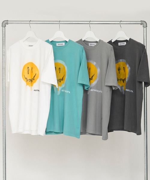 DISCOVERED（ディスカバード）の「DISCOVERED SMILE S/S TEE（Tシャツ/カットソー・メンズ・ホワイト/グリーン/グレー/ブラック・1/3）」の3枚目の写真