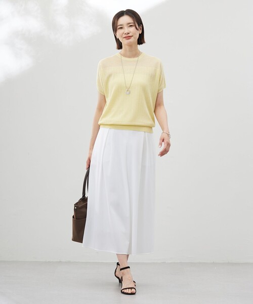 J.PRESS(ジェイプレス)の「【WEB限定カラーあり・洗える】Vis/Peスパーク ストライプ ニット(ニット/セーター・レディース・ブラウン系/ライトグレー系/ダークブラウン系/アイボリー系/イエロー系・T15/T13)」の16枚目の写真