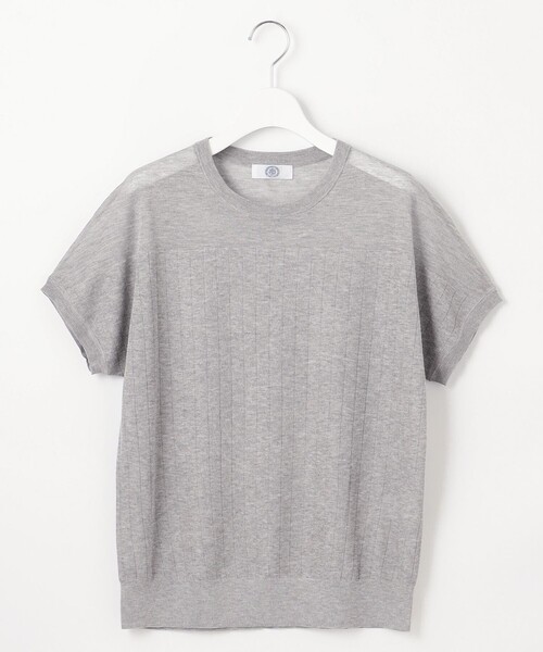 J.PRESS(ジェイプレス)の「【WEB限定カラーあり・洗える】Vis/Peスパーク ストライプ ニット(ニット/セーター・レディース・ブラウン系/ライトグレー系/ダークブラウン系/アイボリー系/イエロー系・T15/T13)」の14枚目の写真