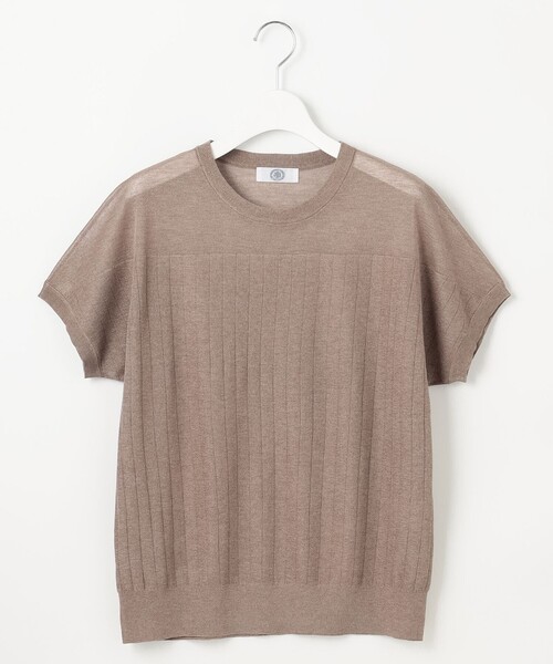 J.PRESS(ジェイプレス)の「【WEB限定カラーあり・洗える】Vis/Peスパーク ストライプ ニット(ニット/セーター・レディース・ブラウン系/ライトグレー系/ダークブラウン系/アイボリー系/イエロー系・T15/T13)」の11枚目の写真