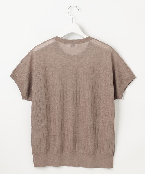 J.PRESS(ジェイプレス)の「【WEB限定カラーあり・洗える】Vis/Peスパーク ストライプ ニット(ニット/セーター・レディース・ブラウン系/ライトグレー系/ダークブラウン系/アイボリー系/イエロー系・T15/T13)」の10枚目の写真