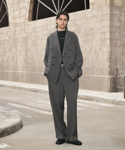 ENDER PRODUCTS（エンダープロダクツ）の「【セットアップ】ダブルブレストテーラードジャケット＋タックワイドスラックスパンツ【ENDER PRODUCTS/エンダープロダクツ】（セットアップ・メンズ・ブラック/チャコールグレー/グレイッシュベージュ・M/L）」の14枚目の写真