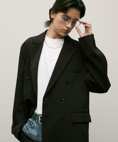 ENDER PRODUCTS（エンダープロダクツ）の「【セットアップ】ダブルブレストテーラードジャケット＋タックワイドスラックスパンツ【ENDER PRODUCTS/エンダープロダクツ】（セットアップ・メンズ・ブラック/チャコールグレー/グレイッシュベージュ・M/L）」の18枚目の写真