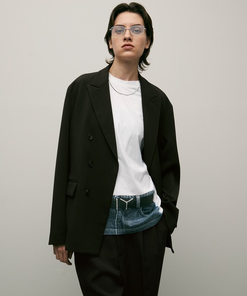 ENDER PRODUCTS（エンダープロダクツ）の「【セットアップ】ダブルブレストテーラードジャケット＋タックワイドスラックスパンツ【ENDER PRODUCTS/エンダープロダクツ】（セットアップ・メンズ・ブラック/チャコールグレー/グレイッシュベージュ・M/L）」の11枚目の写真