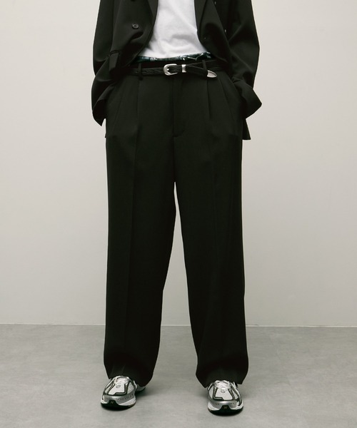 ENDER PRODUCTS（エンダープロダクツ）の「【セットアップ】ダブルブレストテーラードジャケット＋タックワイドスラックスパンツ【ENDER PRODUCTS/エンダープロダクツ】（セットアップ・メンズ・ブラック/チャコールグレー/グレイッシュベージュ・M/L）」の8枚目の写真