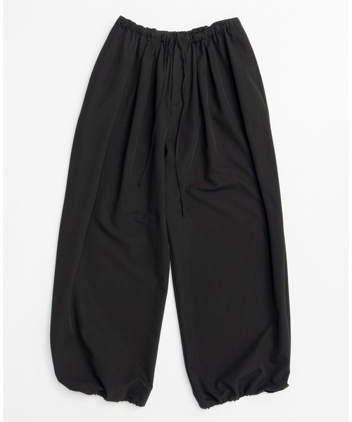 MAISON SPECIAL（メゾンスペシャル）の「Drawstring Wide Easy Pants/ドローストリングワイドイージーパンツ■セットアップ対応■（スラックス・レディース・ブラック/グレー・38/36）」の17枚目の写真