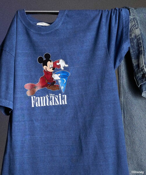 あちゃちゅむ　ディズニー　ファンタジア　ビッグT Tシャツ　Disney DISNEY FANTASIA】 ビッグフロント プリントTシャツ/ディズニー