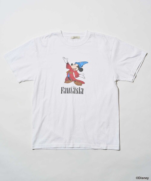 tシャツ 「DISNEY FANTASIA」 ビッグフロント プリントTシャツ/ディズニー/ファンタジア/ミッキーマウス レディース セール】【DISNEY FANTASIA】 ビッグフロント プリントTシャツ