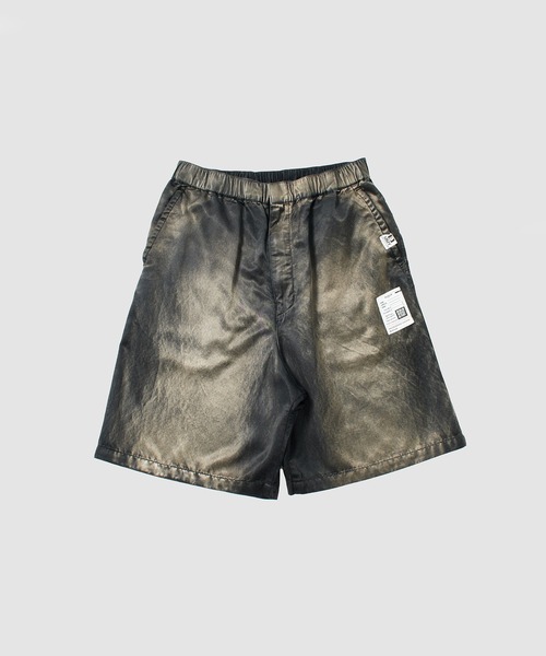 Maison Mihara Yasuhiro - Faded Satin Shorts in Blue Maison