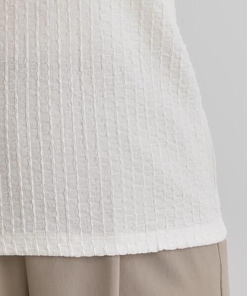 grove（グローブ）の「ジャカードハーフスリーブプルオーバー（Tシャツ/カットソー・レディース・オフホワイト/ピンク系/ブラック・01/02/03/04/05）」の14枚目の写真