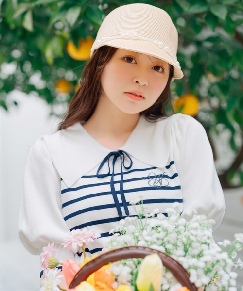 WILLSELECTION（ウィルセレクション）の「ビッグカラーロゴ刺繍ニット
