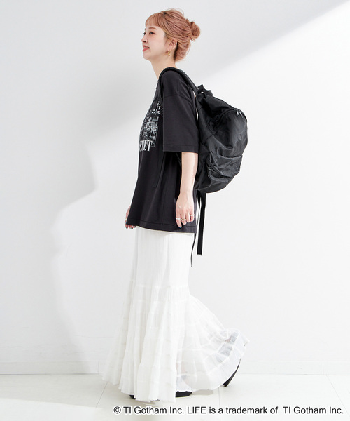 GOOD ROCK SPEED（グッドロックスピード）の「GOOD ROCK SPEED/グッドロックスピード  LIFE PICTURE COLLECTIONハンソデb（Tシャツ/カットソー・レディース・アイボリー/ブラック/ライトグレー・FREE）」の15枚目の写真