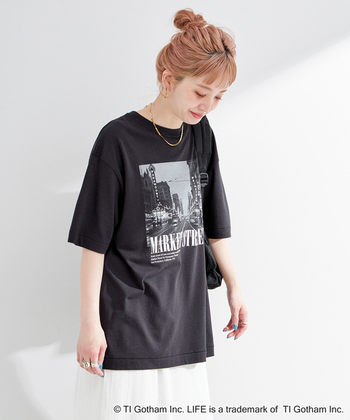 GOOD ROCK SPEED（グッドロックスピード）の「GOOD ROCK SPEED/グッドロックスピード  LIFE PICTURE COLLECTIONハンソデb（Tシャツ/カットソー・レディース・アイボリー/ブラック/ライトグレー・FREE）」の12枚目の写真