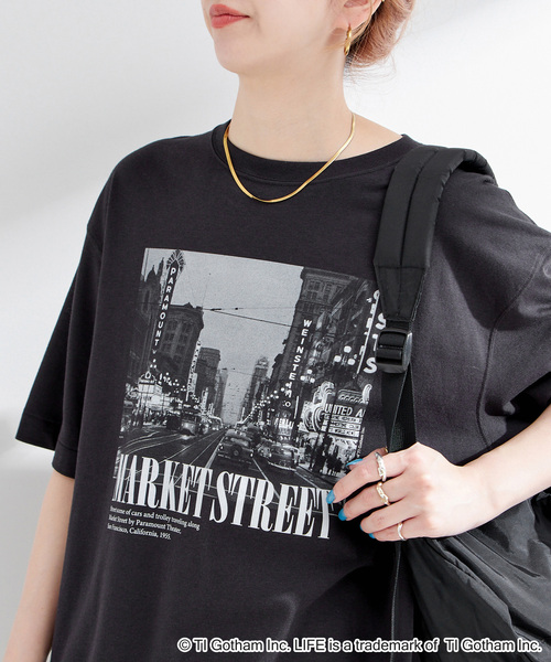 GOOD ROCK SPEED（グッドロックスピード）の「GOOD ROCK SPEED/グッドロックスピード  LIFE PICTURE COLLECTIONハンソデb（Tシャツ/カットソー・レディース・アイボリー/ブラック/ライトグレー・FREE）」の10枚目の写真