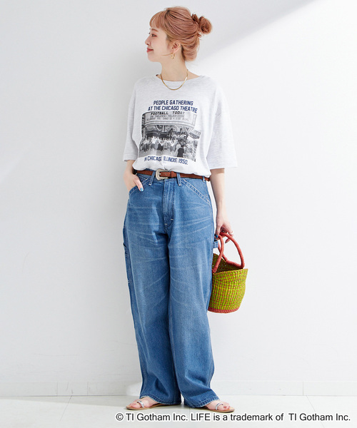 GOOD ROCK SPEED（グッドロックスピード）の「GOOD ROCK SPEED/グッドロックスピード  LIFE PICTURE COLLECTIONハンソデb（Tシャツ/カットソー・レディース・アイボリー/ブラック/ライトグレー・FREE）」の9枚目の写真
