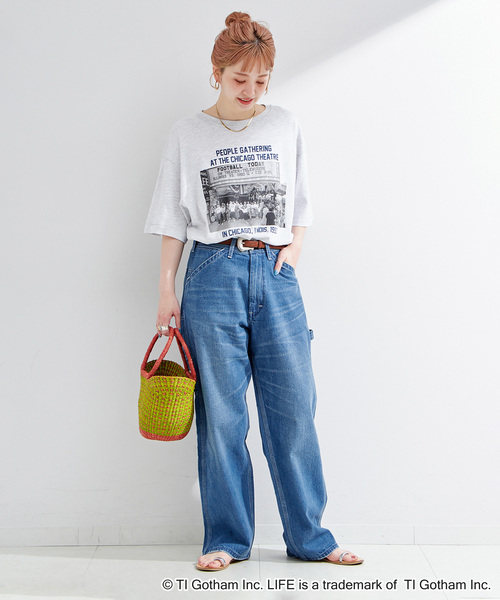 GOOD ROCK SPEED（グッドロックスピード）の「GOOD ROCK SPEED/グッドロックスピード  LIFE PICTURE COLLECTIONハンソデb（Tシャツ/カットソー・レディース・アイボリー/ブラック/ライトグレー・FREE）」の8枚目の写真
