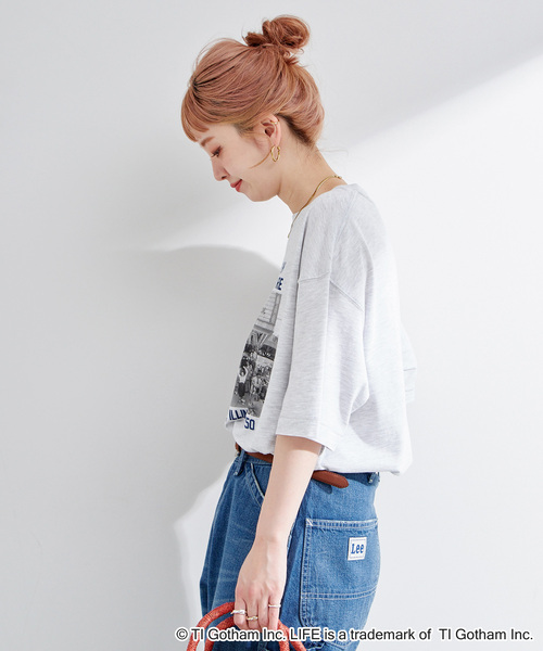GOOD ROCK SPEED（グッドロックスピード）の「GOOD ROCK SPEED/グッドロックスピード  LIFE PICTURE COLLECTIONハンソデb（Tシャツ/カットソー・レディース・アイボリー/ブラック/ライトグレー・FREE）」の18枚目の写真
