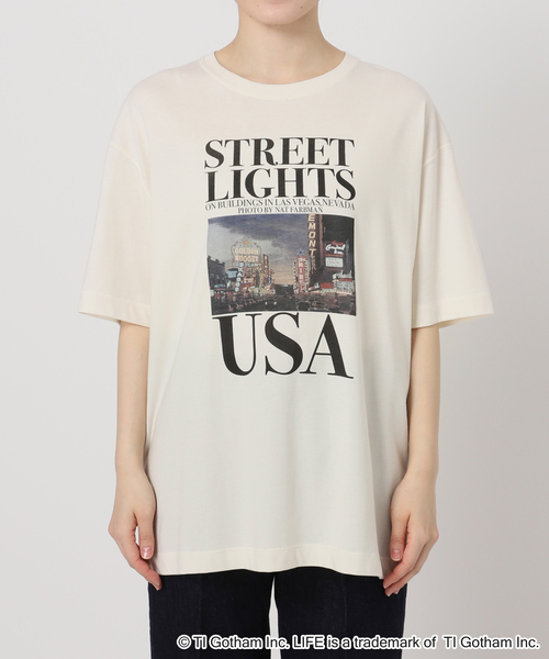 GOOD ROCK SPEED（グッドロックスピード）の「GOOD ROCK SPEED/グッドロックスピード  LIFE PICTURE COLLECTIONハンソデb（Tシャツ/カットソー・レディース・アイボリー/ブラック/ライトグレー・FREE）」の21枚目の写真