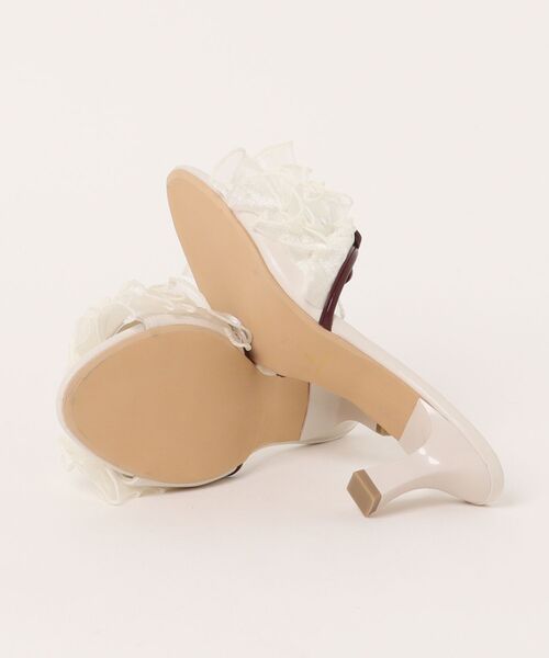 TINA：JOJUN（ティーナジョジュン）の「チュール フリルミュール TINA：JOJUN（サンダル・レディース・ピンクベージュ/アイボリー・S/M/L）」の14枚目の写真