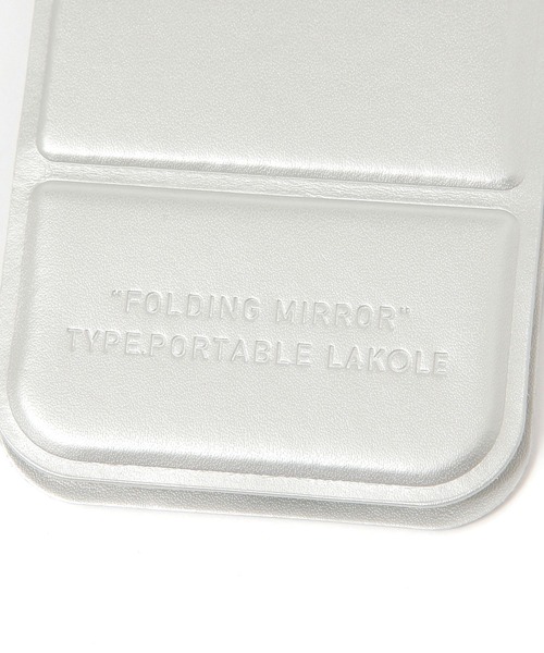 LAKOLE（ラコレ）の「スリム折り畳みミラー(S) / 450035（手鏡/メイクミラー・レディース・その他1/チャコール・FREE）」の6枚目の写真