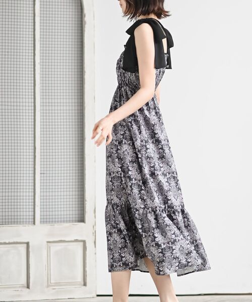 R♡R様専用◇新品 アルジ－◇接触冷感 肩あきりぼんワンピース