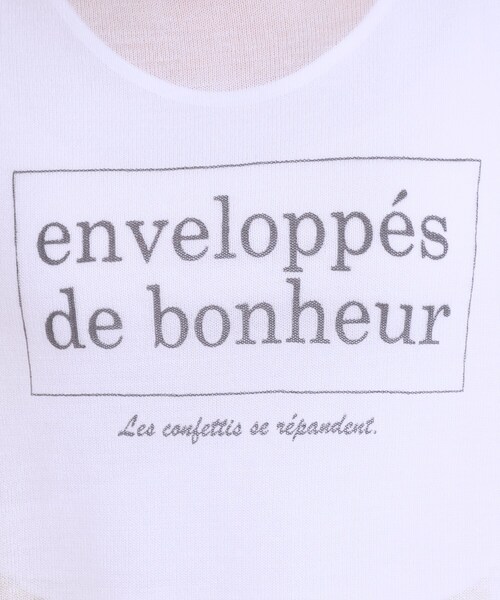 Cutie Blonde（キューティーブロンド）の「【S-LL】シアー感がこなれ見え お袖ゆったりロゴニット（ニット/セーター・レディース・ピンク系/ホワイト系4/チャコール/グリーン系その他2・02/03/04/01）」の16枚目の写真