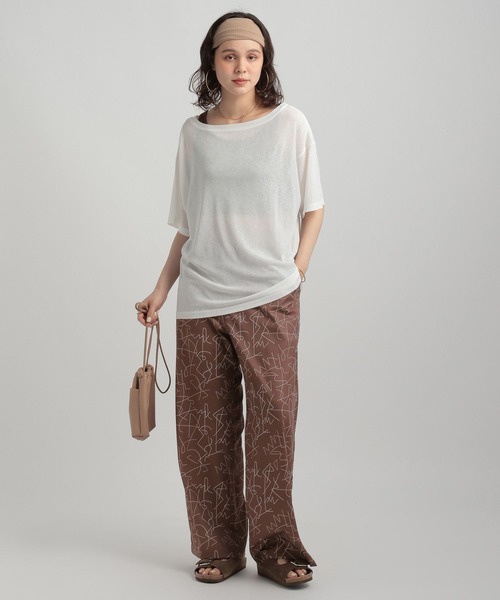 GEORGE'S(ジョージズ)の「ソウガラプリントパンツ(その他パンツ・レディース・ブラック/オフホワイト/ブラウン・SMALL/MEDIUM)」の6枚目の写真