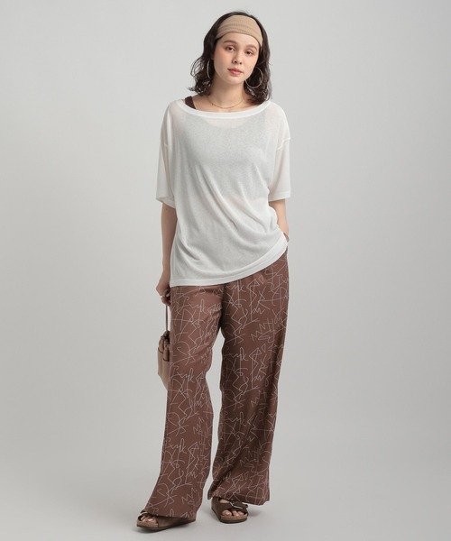 GEORGE'S(ジョージズ)の「ソウガラプリントパンツ(その他パンツ・レディース・ブラック/オフホワイト/ブラウン・SMALL/MEDIUM)」の7枚目の写真